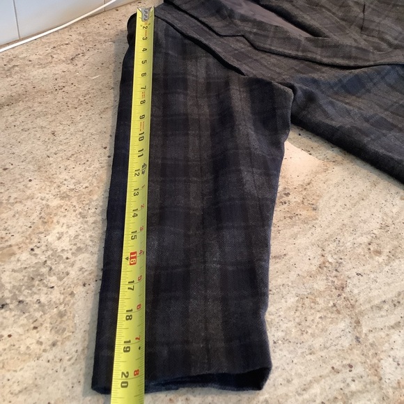 Basile Made in Italy Black Blue Plaid Double-Breasted Wool Blazer EU Sz 40 - Picture 9 of 10